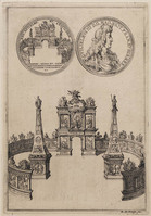 KG 06488
<br/>
Intocht Willem III in Den Haag, triomfboog op de Markt
<br/>
<em>Hooghe, Romeyn de (1645-1708)</em>